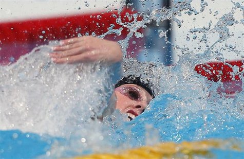 Missy Franklin of the U.S. swims in the women's 100m freestyle semi-final during the World Swimming Championships at the Sant Jordi arena in Missy Franklin of the U.S. swims in the women's 100m freestyle semi-final during the World Swimming Championships at the Sant Jordi arena in
