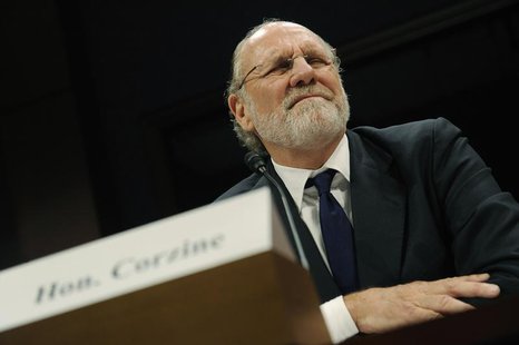 Former MF Global CEO Jon Corzine winces as he testifies before a House Financial Services Committee Oversight and Investigations Subcommitte Former MF Global CEO Jon Corzine winces as he testifies before a House Financial Services Committee Oversight and Investigations Subcommitte