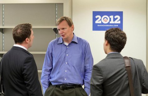 Campaign manager Jim Messina speaks with the media as he walks through President Barack Obama's new campaign headquarters in Chicago May 12, Campaign manager Jim Messina speaks with the media as he walks through President Barack Obama's new campaign headquarters in Chicago May 12,