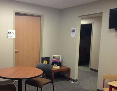 Family waiting room at Marshfield Clinic that will become Treyden's Cabin, decorated to appeal to children and families. Photo: Saving Treyden Facebook Site Family waiting room at Marshfield Clinic that will become Treyden's Cabin, decorated to appeal to children and families. Photo: Saving Treyden Facebook Site
