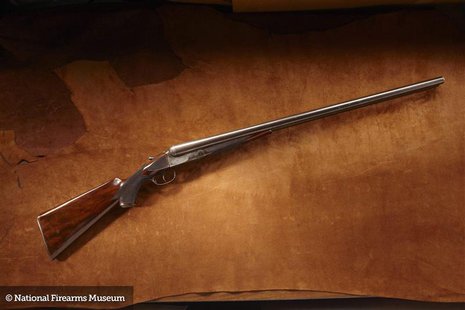 Former U.S. President Grover Cleveland's 8 Gauge Colt Shotgun is pictured in this undated handout photo provided by the National Firearms Mu Former U.S. President Grover Cleveland's 8 Gauge Colt Shotgun is pictured in this undated handout photo provided by the National Firearms Mu