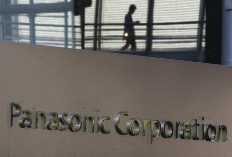 Panasonic Corp's logo is pictured outside the company's showroom in Tokyo November 1, 2012. REUTERS/Yuriko Nakao Panasonic Corp's logo is pictured outside the company's showroom in Tokyo November 1, 2012. REUTERS/Yuriko Nakao