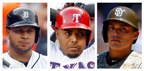 Detroit Tigers Jhonny Peralta (L), Texas Rangers Nelson Cruz (C), and San Diego Padres Everth Cabrera are among 12 Major League Baseball pla Detroit Tigers Jhonny Peralta (L), Texas Rangers Nelson Cruz (C), and San Diego Padres Everth Cabrera are among 12 Major League Baseball pla