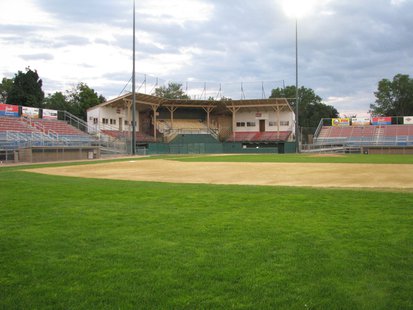 A look at the Athletic Park grandstand and bleachers after the last 2013 Woodchucks home game A look at the Athletic Park grandstand and bleachers after the last 2013 Woodchucks home game