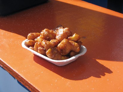 Cheese curds from the Wausau Optimists tent at the Wisconsin Valley Fair Cheese curds from the Wausau Optimists tent at the Wisconsin Valley Fair
