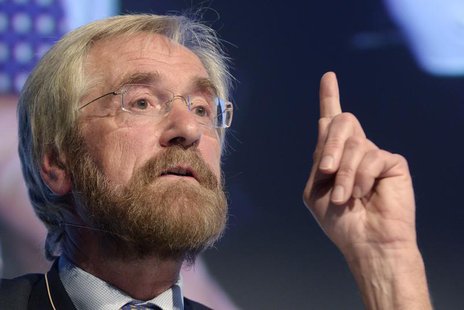European Central Bank Executive Board member Peter Praet gives a speech during a meeting organised by the Grand Conferences Catholiques in B European Central Bank Executive Board member Peter Praet gives a speech during a meeting organised by the Grand Conferences Catholiques in B