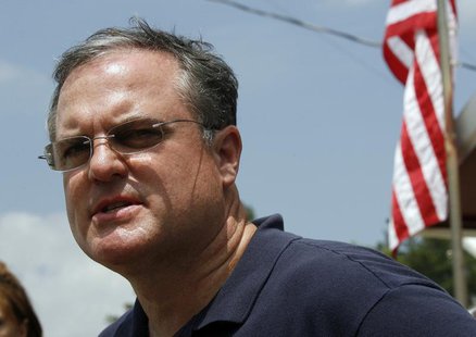 U.S. Senator Mark Pryor of Arkansas speaks at a media conference at a command center near the Albert Pike recreation area near Caddo Gap, Ar U.S. Senator Mark Pryor of Arkansas speaks at a media conference at a command center near the Albert Pike recreation area near Caddo Gap, Ar