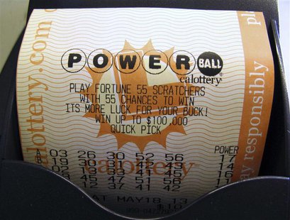 A Powerball lottery ticket is printed out of a lottery machine after purchase at a convenience store in Encinitas, California in this file p A Powerball lottery ticket is printed out of a lottery machine after purchase at a convenience store in Encinitas, California in this file p