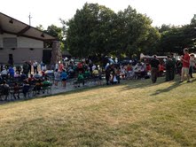 People gather for National Night Out People gather for National Night Out