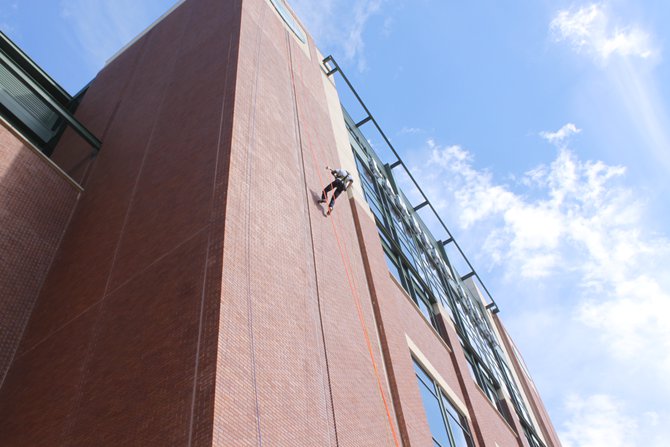 The Ultimate Lambeau Leap - Rappelling Lambeau Field for Special Olympics