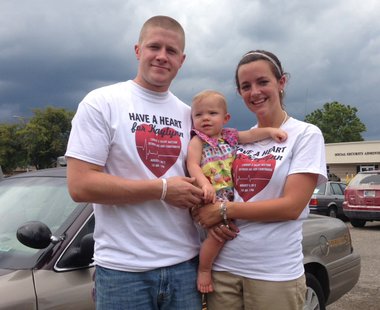 Curtis Zehner left with daughter Kaylyn center and wife Kesley right Curtis Zehner left with daughter Kaylyn center and wife Kesley right