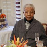 Former South African president Nelson Mandela looks on as he celebrates his birthday at his house in Qunu, Eastern Cape July 18, 2012. REUTE Former South African president Nelson Mandela looks on as he celebrates his birthday at his house in Qunu, Eastern Cape July 18, 2012. REUTE