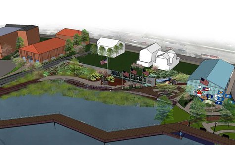 Allegan Riverfront rendering Allegan Riverfront rendering