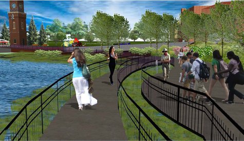 Allegan Riverfront rendering Allegan Riverfront rendering