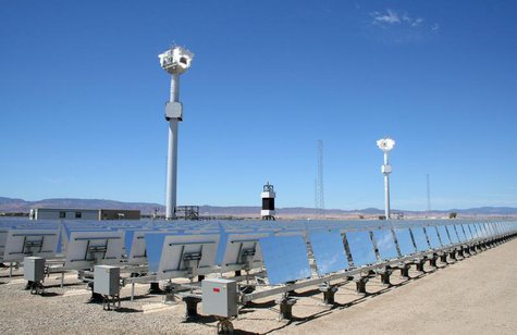 eSolar's first commercial solar power plant in the desert city of Lancaster, California is seen on its opening day August 5, 2009. REUTERS/N