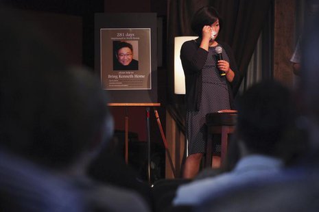 Terri Chung, sister of Kenneth Bae, cries during a vigil for Bae in Seattle, Washington August 10, 2013. REUTERS/Matt Mills McKnight Terri Chung, sister of Kenneth Bae, cries during a vigil for Bae in Seattle, Washington August 10, 2013. REUTERS/Matt Mills McKnight
