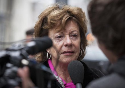 Neelie Kroes, european commissioner for digital technology, arrives at a meeting for European Liberal politicians in Amsterdam February 25, Neelie Kroes, european commissioner for digital technology, arrives at a meeting for European Liberal politicians in Amsterdam February 25,