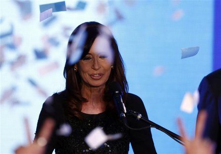 Argentine President Cristina Fernandez de Kirchner smiles after the first results of the Congressional primary elections in Buenos Aires Aug Argentine President Cristina Fernandez de Kirchner smiles after the first results of the Congressional primary elections in Buenos Aires Aug
