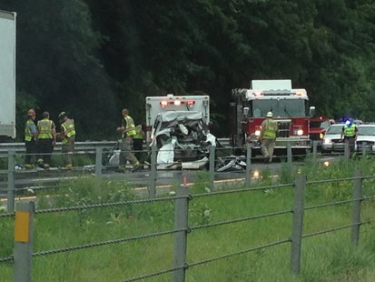 Crews respond to the scene. Crews respond to the scene.