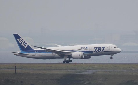 An All Nippon Airways' (ANA) Boeing Co's 787 Dreamliner plane, which flew from Sapporo in Northern Japan, lands at Haneda airport in Tokyo M An All Nippon Airways' (ANA) Boeing Co's 787 Dreamliner plane, which flew from Sapporo in Northern Japan, lands at Haneda airport in Tokyo M