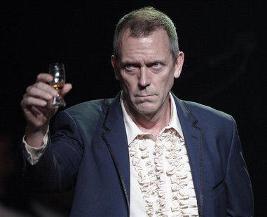 British singer and actor Hugh Laurie greets the audience before his performance at the 46th Montreux Jazz Festival in Montreux July 9, 2012. British singer and actor Hugh Laurie greets the audience before his performance at the 46th Montreux Jazz Festival in Montreux July 9, 2012.
