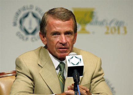 PGA Tour Commissioner Tim Finchem speaks to the media at the Memorial Tournament at Muirfield Village Golf Club in Dublin, Ohio June 2, 2010 PGA Tour Commissioner Tim Finchem speaks to the media at the Memorial Tournament at Muirfield Village Golf Club in Dublin, Ohio June 2, 2010