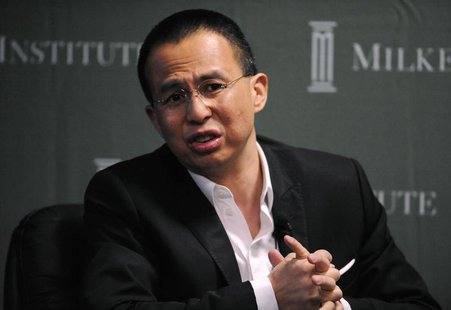 Richard Li, the president and chief executive of Pacific Century Group, participates in the "A Conversation With Richard Li of Pacific Centu Richard Li, the president and chief executive of Pacific Century Group, participates in the "A Conversation With Richard Li of Pacific Centu