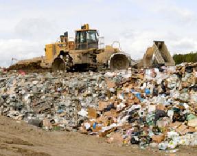 Ordinary household trash generates the methane used to produce electricity. Ordinary household trash generates the methane used to produce electricity.