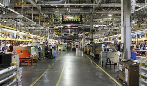 A general view of Chevrolet Cruze car assembly line at the General Motors assembly plant in Lordstown, Ohio July 22, 2011. REUTERS/Aaron Jos A general view of Chevrolet Cruze car assembly line at the General Motors assembly plant in Lordstown, Ohio July 22, 2011. REUTERS/Aaron Jos