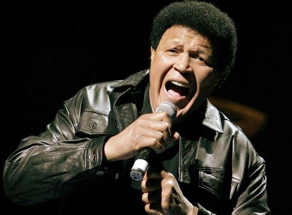 Rock legend Chubby Checker sings his trademark song "The Twist" at Denver Nuggets basketball game in Denver, Colorado, in this March 22, 200 Rock legend Chubby Checker sings his trademark song "The Twist" at Denver Nuggets basketball game in Denver, Colorado, in this March 22, 200