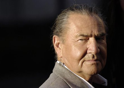 August Schellenberg, a cast member in the HBO film "Bury My Heart at Wounded Knee," arrives at the premiere of the film in Los Angeles, May August Schellenberg, a cast member in the HBO film "Bury My Heart at Wounded Knee," arrives at the premiere of the film in Los Angeles, May