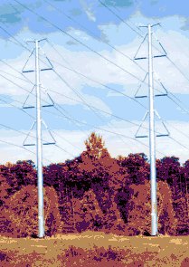 This is what the "mono-pole" towers will look like. This is what the "mono-pole" towers will look like.
