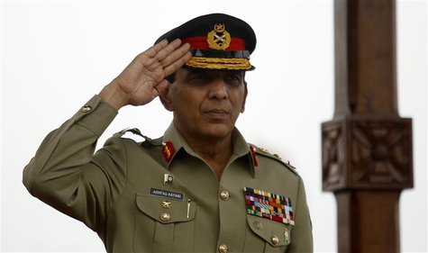 Pakistan's Chief of Army Staff General Ashfaq Parvez Kayani salutes during a parade while on a visit to the Sri Lanka Army headquarters in C Pakistan's Chief of Army Staff General Ashfaq Parvez Kayani salutes during a parade while on a visit to the Sri Lanka Army headquarters in C