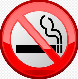No smoking sign. No smoking sign.