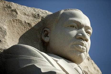 The Martin Luther King Jr. Memorial is seen free of its scaffolding in Washington August 20, 2013. REUTERS/Kevin Lamarque The Martin Luther King Jr. Memorial is seen free of its scaffolding in Washington August 20, 2013. REUTERS/Kevin Lamarque