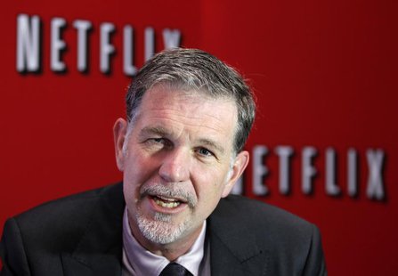 Netflix's Chief Executive Officer Reed Hastings speaks during an interview with Reuters in Buenos Aires September 7, 2011. REUTERS/Enrique M Netflix's Chief Executive Officer Reed Hastings speaks during an interview with Reuters in Buenos Aires September 7, 2011. REUTERS/Enrique M