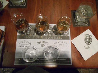 A Whiskey tasting station is seen at the Jack Daniel's distillery in Lynchburg, Tennessee May 10, 2011. REUTERS/Martinne Geller A Whiskey tasting station is seen at the Jack Daniel's distillery in Lynchburg, Tennessee May 10, 2011. REUTERS/Martinne Geller
