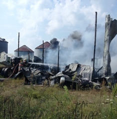 Gilead Township barn fire 8-21-13 Gilead Township barn fire 8-21-13