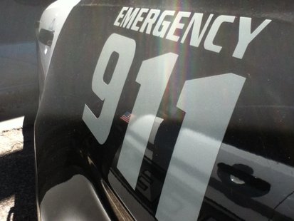 Squad Car 911 sign Squad Car 911 sign
