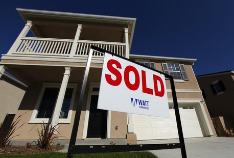 A newly constructed home is pictured before being occupied by its buyers in a new housing development area in Vista, California March 20, 20 A newly constructed home is pictured before being occupied by its buyers in a new housing development area in Vista, California March 20, 20