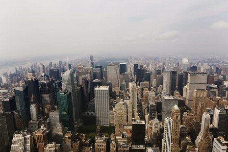 A view from the observation deck of the Empire State Building of midtown Manhattan, Rockefeller Center and Central Park in New York, June 27 A view from the observation deck of the Empire State Building of midtown Manhattan, Rockefeller Center and Central Park in New York, June 27