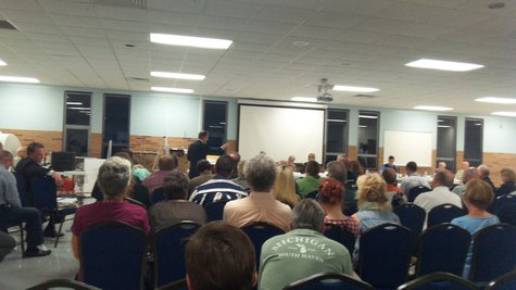 Its probably the biggest crowd the Comstock Planning Commission has had at one of its meetings in some time. Its probably the biggest crowd the Comstock Planning Commission has had at one of its meetings in some time.