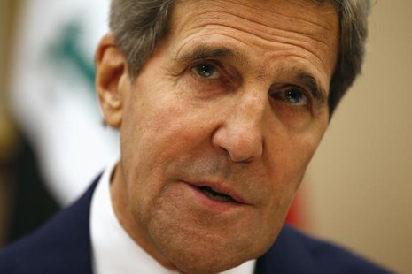 U.S. Secretary of State John Kerry speaks at the Diplomatic and Political Joint Coordinating Committee meeting with Iraqi Foreign Minister H U.S. Secretary of State John Kerry speaks at the Diplomatic and Political Joint Coordinating Committee meeting with Iraqi Foreign Minister H