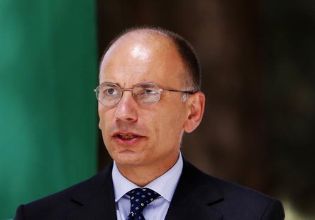 Italy's Prime Minister Enrico Letta speaks during a joint news conference with Afghanistan's President Hamid Karzai (not pictured) in Kabul Italy's Prime Minister Enrico Letta speaks during a joint news conference with Afghanistan's President Hamid Karzai (not pictured) in Kabul
