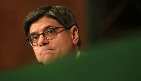 U.S. Treasury Secretary Jack Lew testifies before a Senate Banking hearing on "The Financial Stability Oversight Council Annual Report to Co U.S. Treasury Secretary Jack Lew testifies before a Senate Banking hearing on "The Financial Stability Oversight Council Annual Report to Co