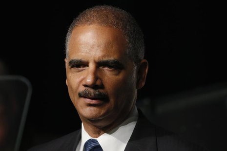 U.S. Attorney General Eric Holder speaks on stage during the annual meeting of the American Bar Association in San Francisco, California Aug U.S. Attorney General Eric Holder speaks on stage during the annual meeting of the American Bar Association in San Francisco, California Aug