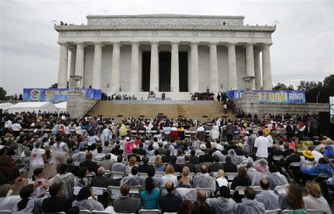 U.S. President Barack Obama speaks during a ceremony marking the 50th anniversary of Martin Luther King Jr.'s "I have a dream" speech on the U.S. President Barack Obama speaks during a ceremony marking the 50th anniversary of Martin Luther King Jr.'s "I have a dream" speech on the