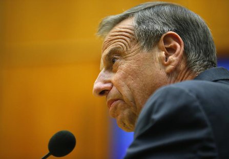 San Diego Mayor Bob Filner addresses a special meeting of the San Diego City Council after resigning as the city's mayor in San Diego, Calif San Diego Mayor Bob Filner addresses a special meeting of the San Diego City Council after resigning as the city's mayor in San Diego, Calif