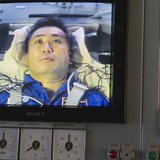 Japanese astronaut Koichi Wakata is seen on a monitor during a training exercise in a cetrifuge at the Star City space centre outside Moscow Japanese astronaut Koichi Wakata is seen on a monitor during a training exercise in a cetrifuge at the Star City space centre outside Moscow