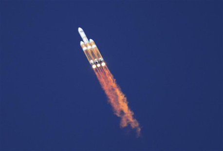 An unmanned Delta 4 Heavy rocket, the largest booster in in the U.S. fleet, lifts off from Vandenberg Air Force Base in California August 28 An unmanned Delta 4 Heavy rocket, the largest booster in in the U.S. fleet, lifts off from Vandenberg Air Force Base in California August 28